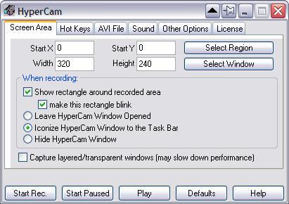 HyperCam,HyperCam下载,屏幕录像,视频录制