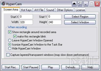 HyperCam,HyperCam下载,屏幕录像,视频录制