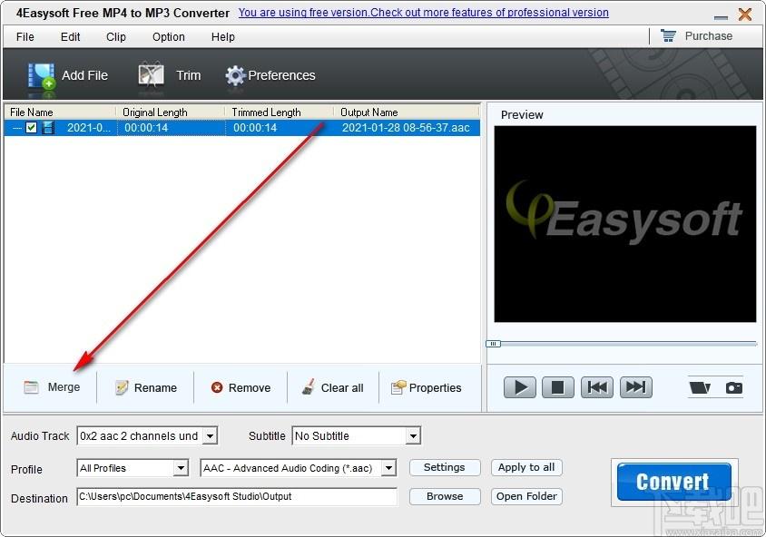 4Easysoft Free MP4 to MP3 Converter下载,音视频转换器,视频转换