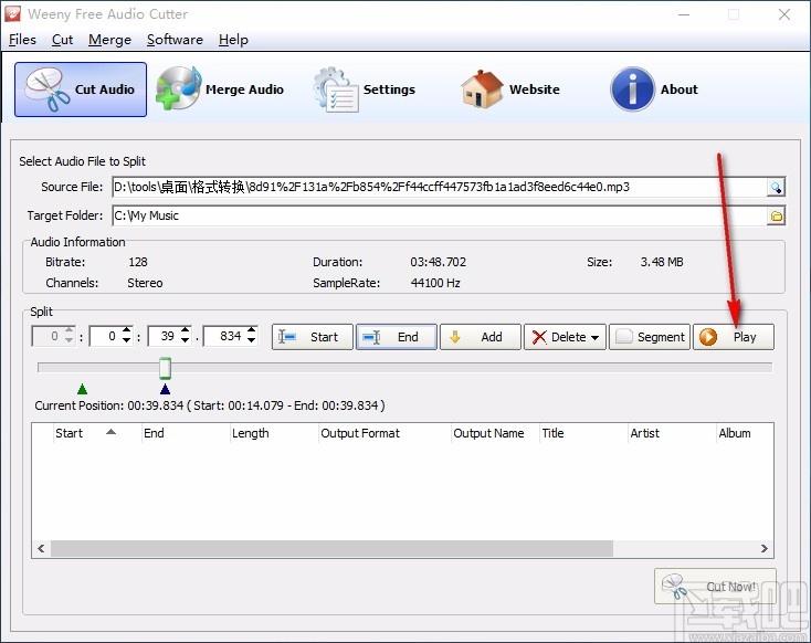 Weeny Free Audio Cutter,音频剪切器,音频剪切