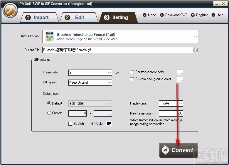iPixSoft SWF to GIF Converter下载,SWF转GIF软件