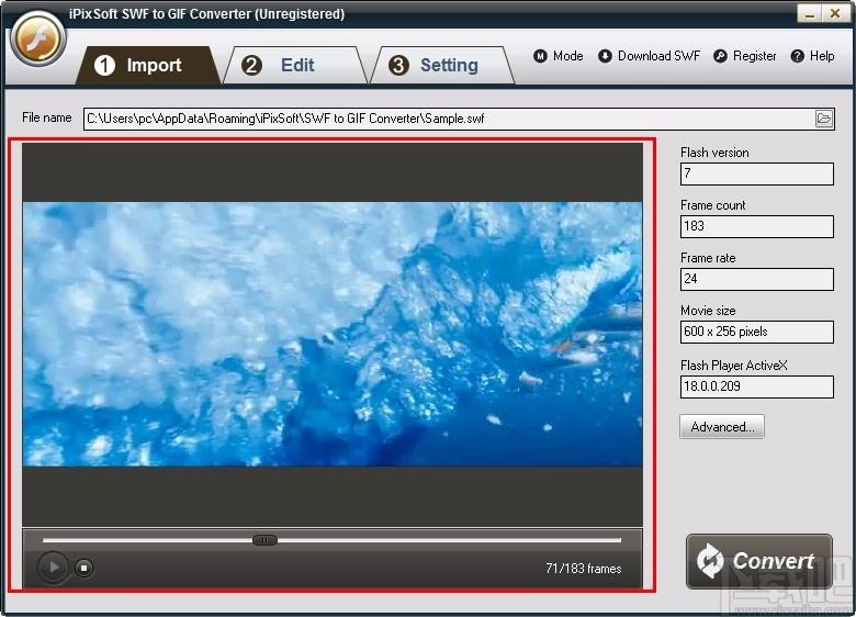 iPixSoft SWF to GIF Converter下载,SWF转GIF软件