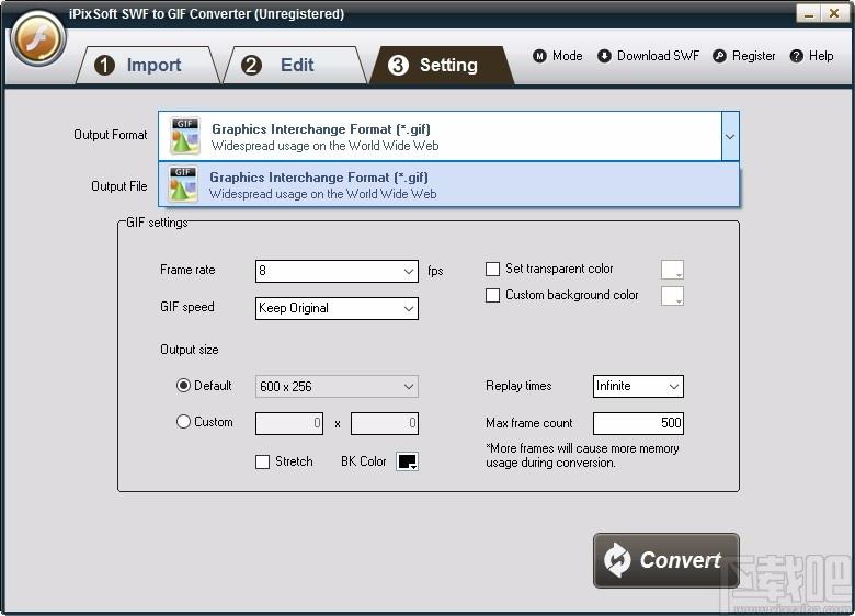 iPixSoft SWF to GIF Converter下载,SWF转GIF软件