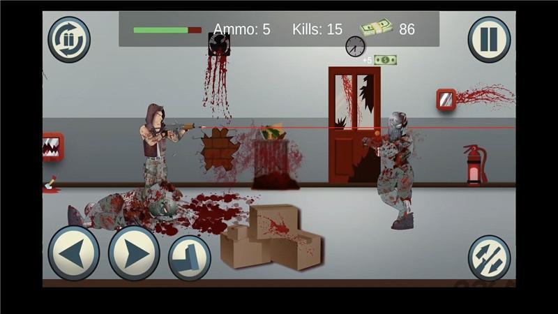 僵尸杀手2d无限钞票版下载,僵尸杀手2d,僵尸游戏,射击游戏