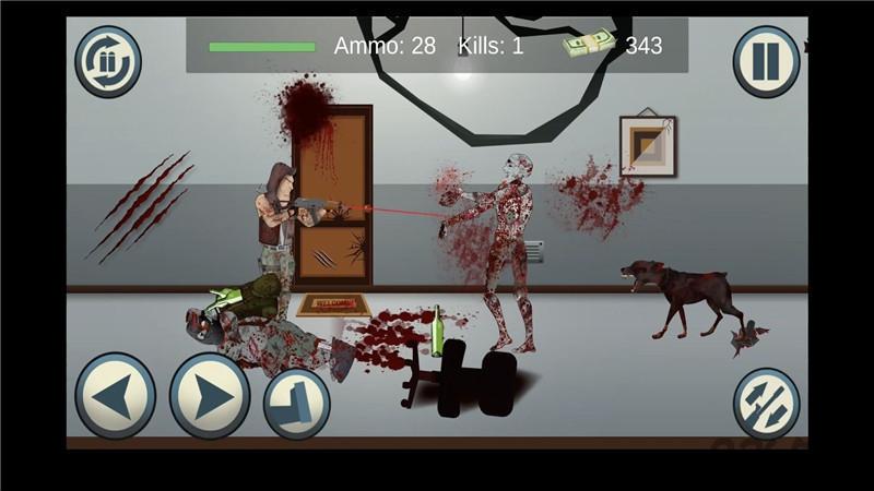僵尸杀手2d无限钞票版下载,僵尸杀手2d,僵尸游戏,射击游戏